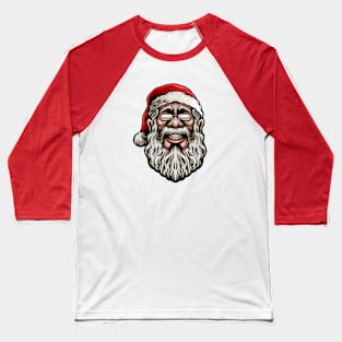 Vintage Santa Claus Illustration Baseball T-Shirt